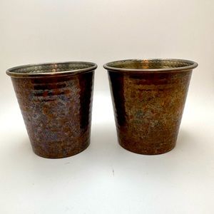 Williams Sonoma Copper cups set of 2
